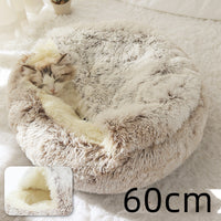 SnuggleHaven Pet Bed – Round Plush Bed for Cold Nights