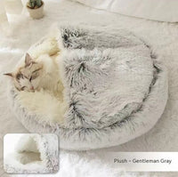 SnuggleHaven Pet Bed – Round Plush Bed for Cold Nights
