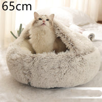 SnuggleHaven Pet Bed – Round Plush Bed for Cold Nights