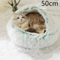 SnuggleHaven Pet Bed – Round Plush Bed for Cold Nights
