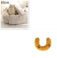 SnuggleHaven Pet Bed – Round Plush Bed for Cold Nights