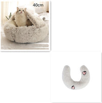 SnuggleHaven Pet Bed – Round Plush Bed for Cold Nights