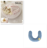 SnuggleHaven Pet Bed – Round Plush Bed for Cold Nights