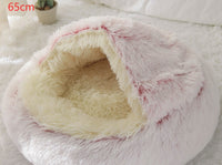 SnuggleHaven Pet Bed – Round Plush Bed for Cold Nights