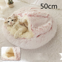 SnuggleHaven Pet Bed – Round Plush Bed for Cold Nights