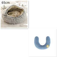 SnuggleHaven Pet Bed – Round Plush Bed for Cold Nights