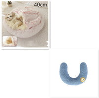 SnuggleHaven Pet Bed – Round Plush Bed for Cold Nights