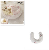 SnuggleHaven Pet Bed – Round Plush Bed for Cold Nights