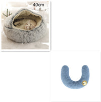 SnuggleHaven Pet Bed – Round Plush Bed for Cold Nights