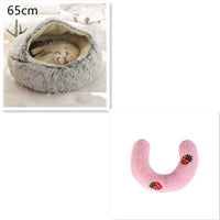 SnuggleHaven Pet Bed – Round Plush Bed for Cold Nights