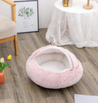 SnuggleHaven Pet Bed – Round Plush Bed for Cold Nights