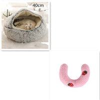 SnuggleHaven Pet Bed – Round Plush Bed for Cold Nights